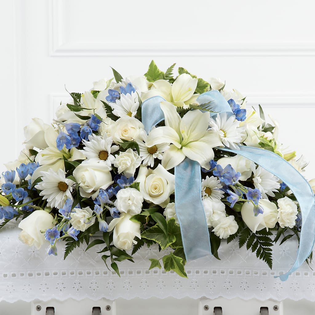 Tender Treasure Casket Spray – GAETA'S FLOWERS, Los Gatos CA
