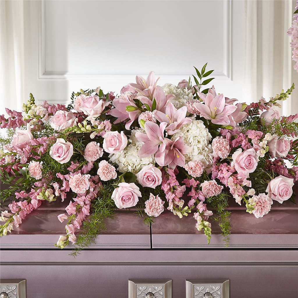 Life & Remembrance Casket Spray – GAETA'S FLOWERS, Los Gatos CA