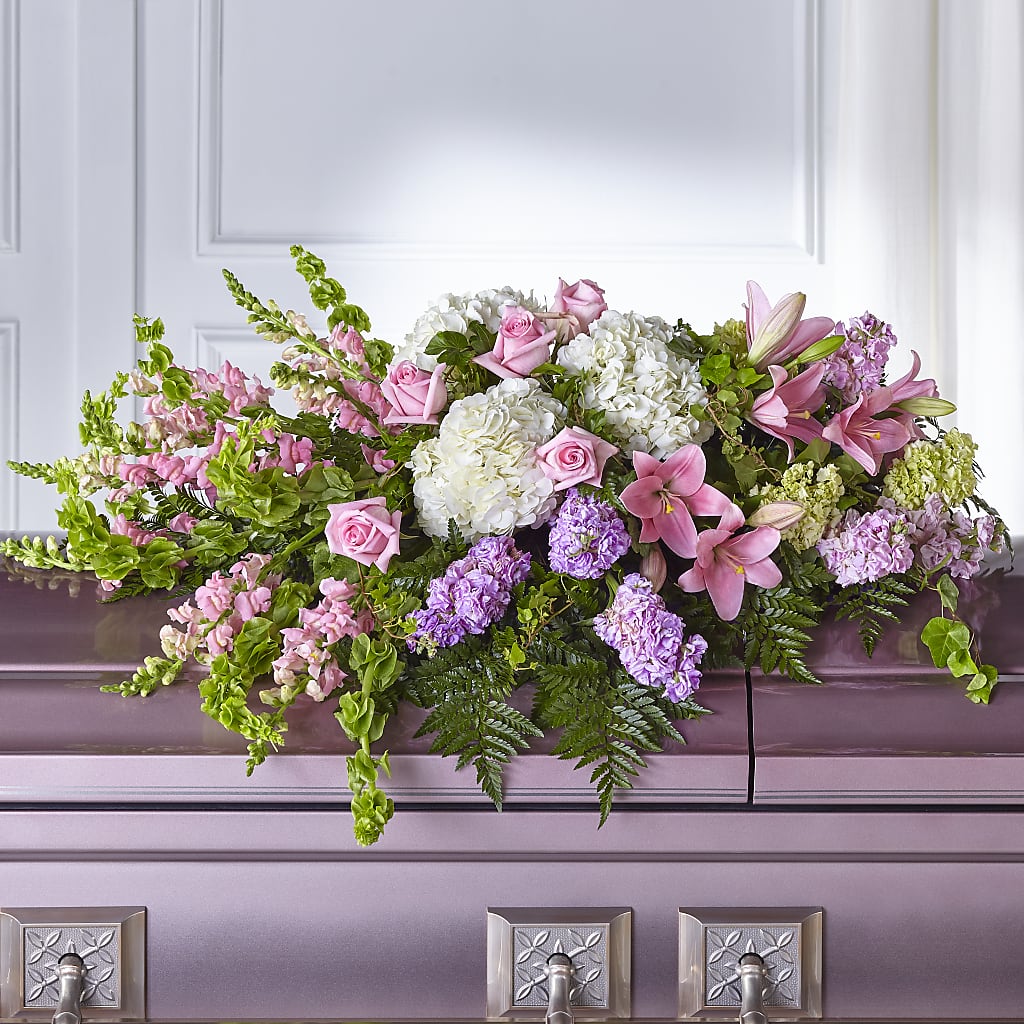 Life's Gratitude Casket Spray – GAETA'S FLOWERS, Los Gatos CA