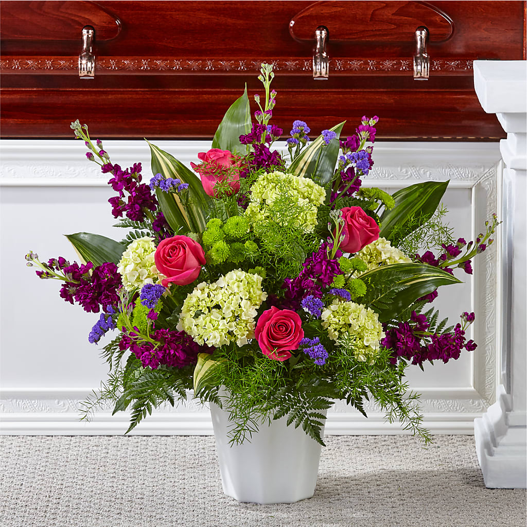 Beautiful Horizons Floor Basket – GAETA'S FLOWERS, Los Gatos CA