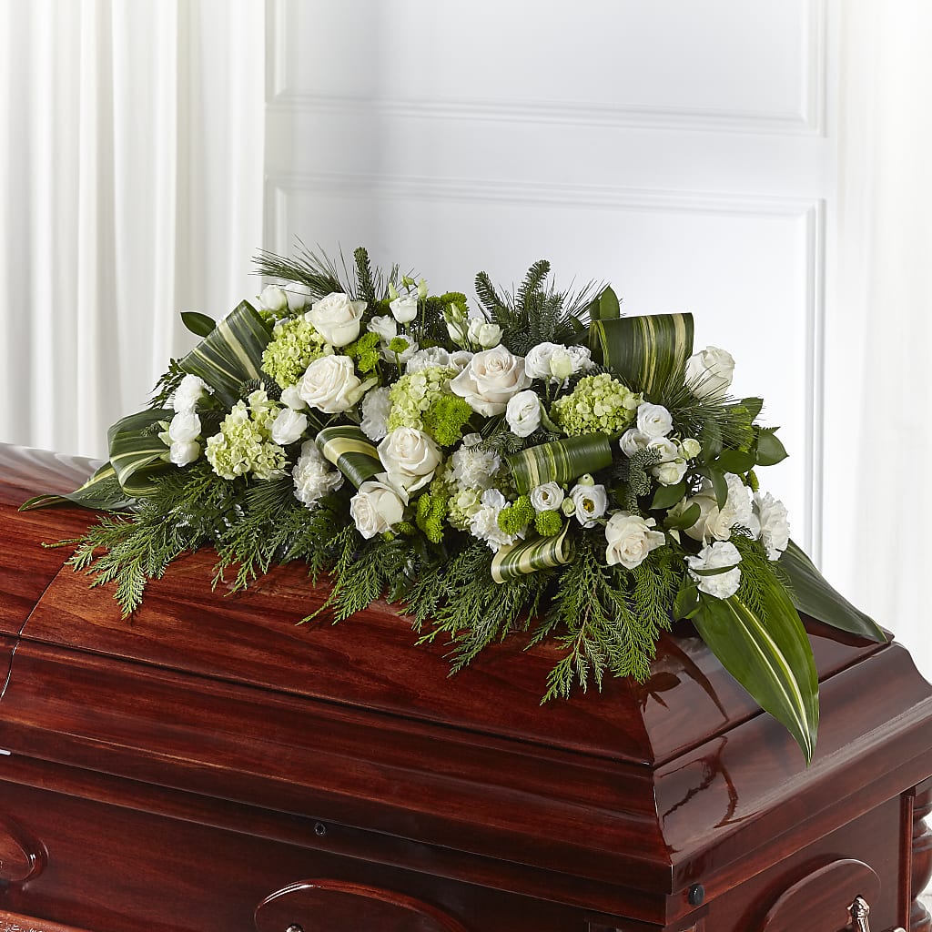 Hopeful Gesture Casket Spray – GAETA'S FLOWERS, Los Gatos CA