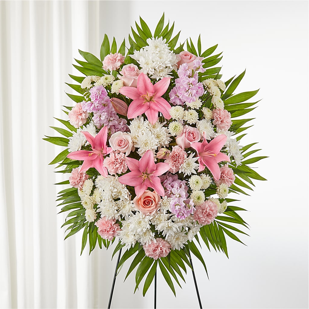 Offering Solace Standing Spray – GAETA'S FLOWERS, Los Gatos CA