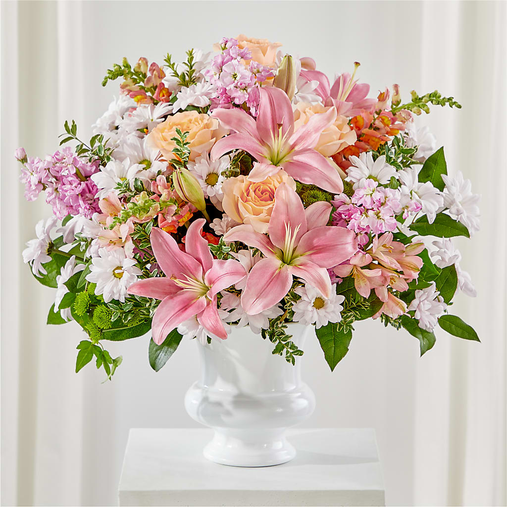 Heartfelt Gesture Urn Arrangement – GAETA'S FLOWERS, Los Gatos CA