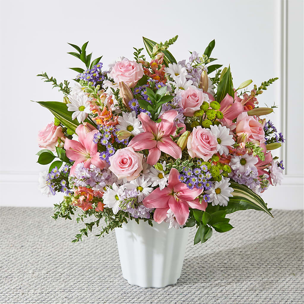 Abundant Compassion Floor Basket – GAETA'S FLOWERS, Los Gatos CA