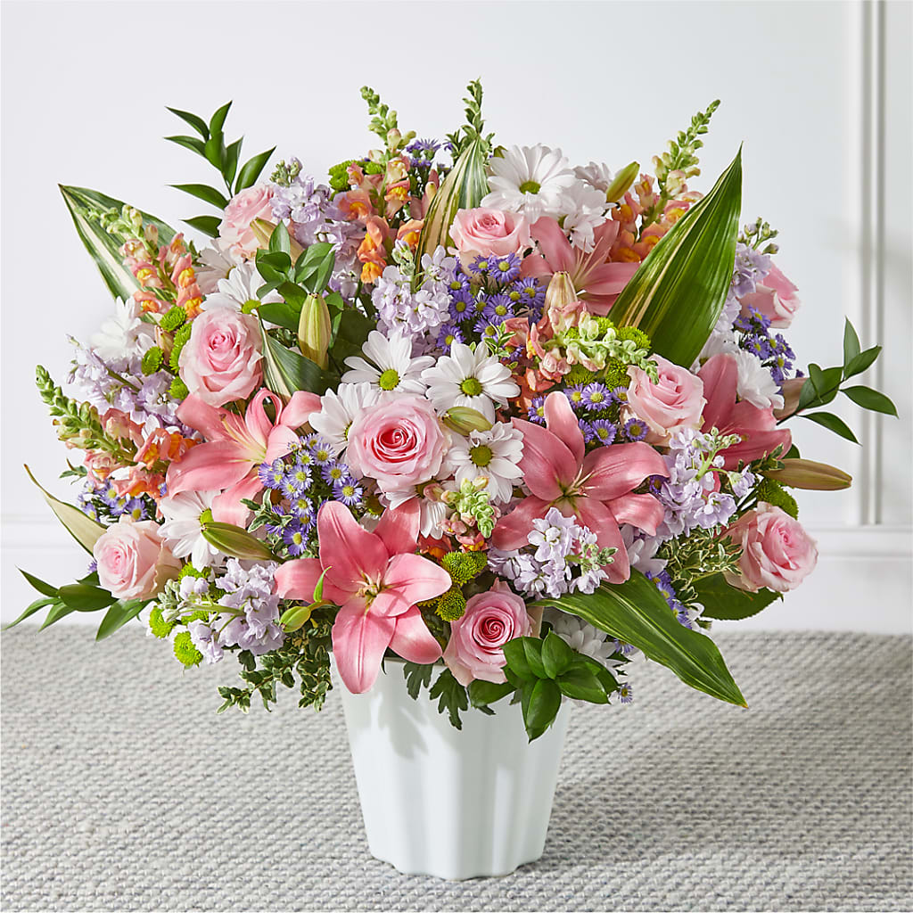 Abundant Compassion Floor Basket – GAETA'S FLOWERS, Los Gatos CA