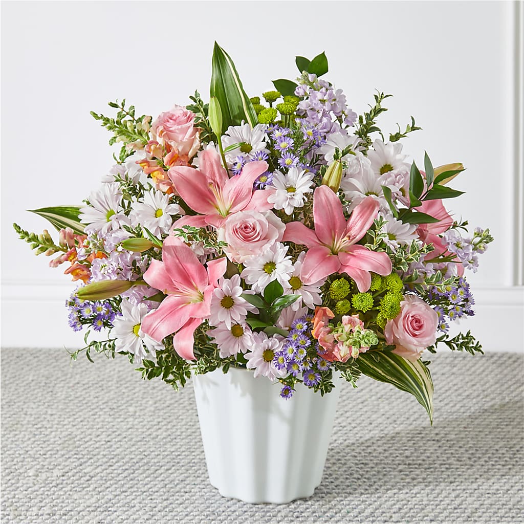 Abundant Compassion Floor Basket – GAETA'S FLOWERS, Los Gatos CA