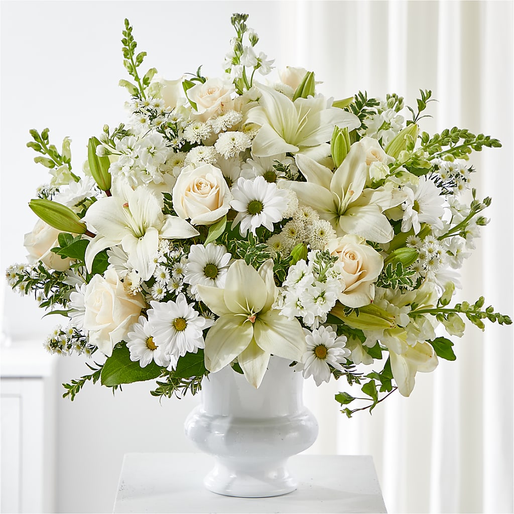 Uplifting Urn Arrangement – GAETA'S FLOWERS, Los Gatos CA