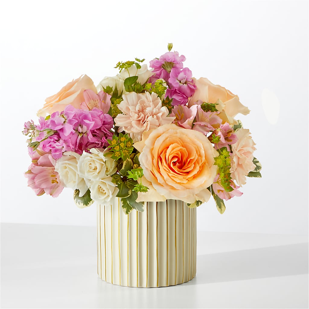Paradise Bouquet with Ivory Vase – GAETA'S FLOWERS, Los Gatos CA