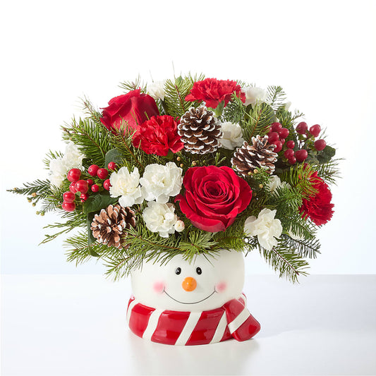 Jolly Snowman Bouquet – GAETA'S FLOWERS, Los Gatos CA