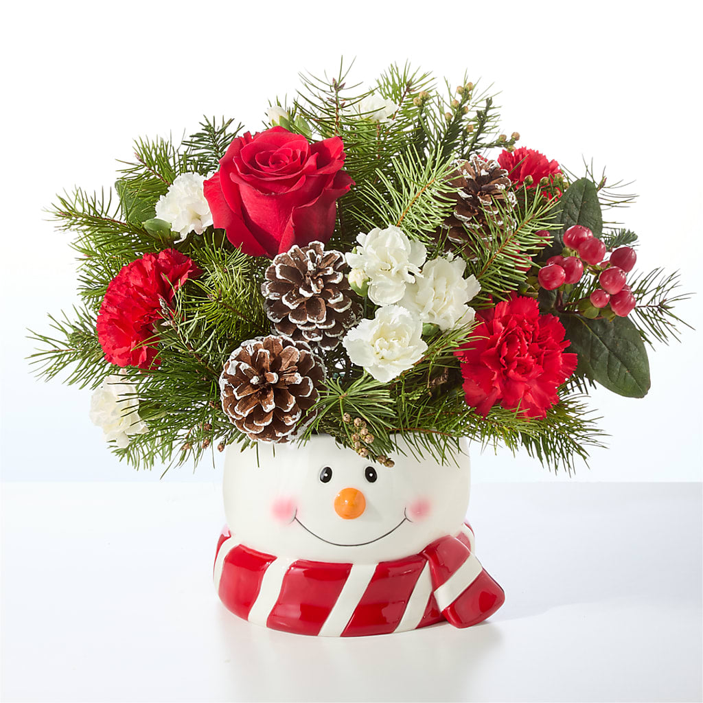 Jolly Snowman Bouquet – GAETA'S FLOWERS, Los Gatos CA