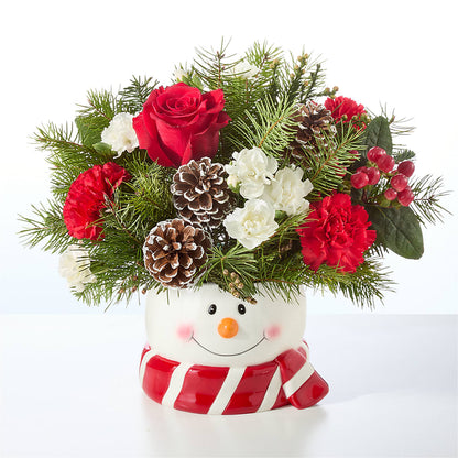 Jolly Snowman Bouquet – GAETA'S FLOWERS, Los Gatos CA