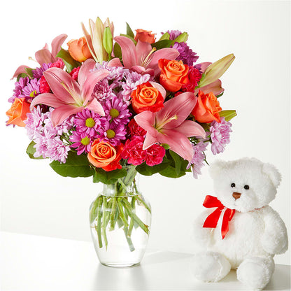 One and Only Bouquet and Bear Bundle – GAETA'S FLOWERS, Los Gatos CA
