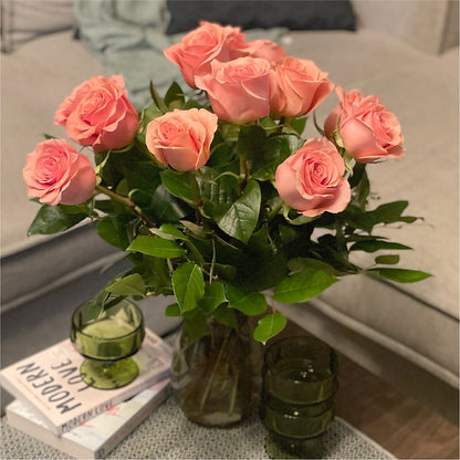 Long Stem Pink Rose Bouquet – GAETA'S FLOWERS, Los Gatos CA