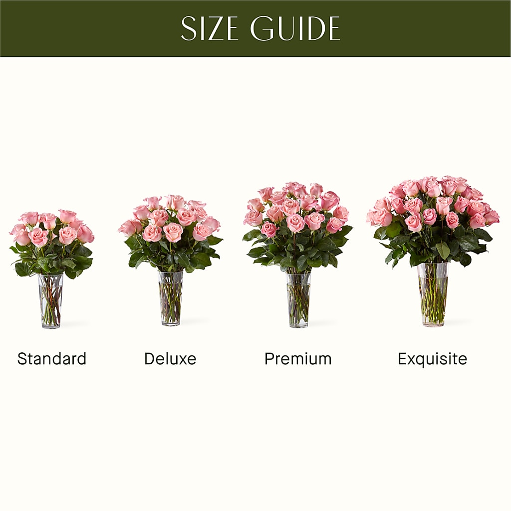 Long Stem Pink Rose Bouquet – GAETA'S FLOWERS, Los Gatos CA