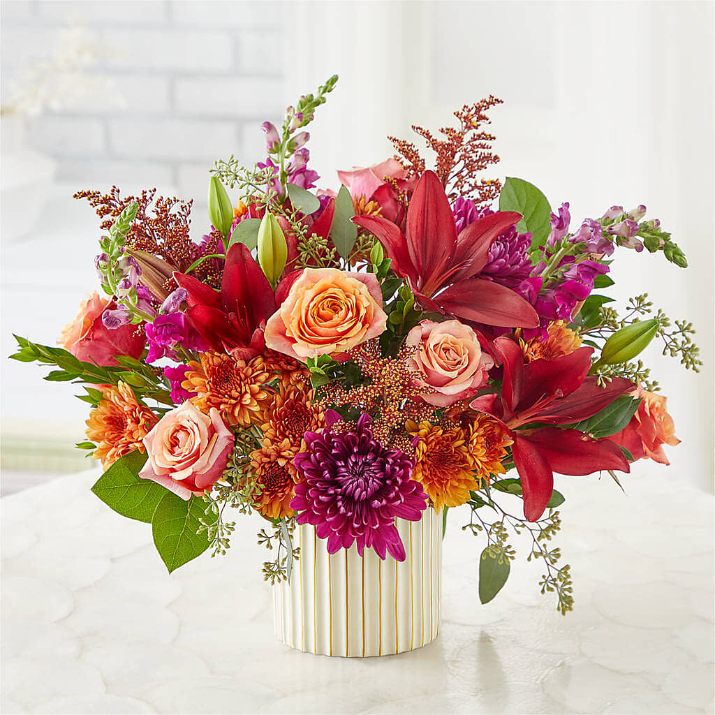 Burgundy Landscape Bouquet – GAETA'S FLOWERS, Los Gatos CA