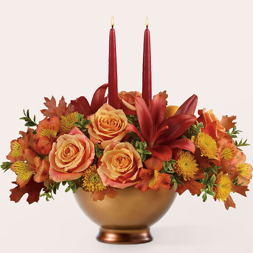Harvest Table Centerpiece – GAETA'S FLOWERS, Los Gatos CA
