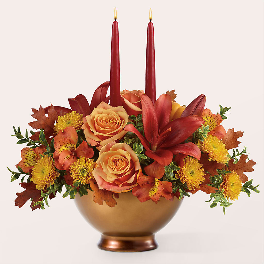 Harvest Table Centerpiece – GAETA'S FLOWERS, Los Gatos CA