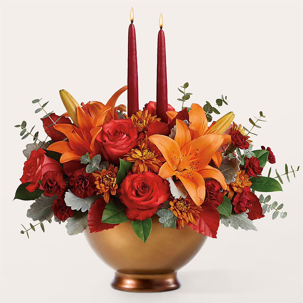 Fruits of Fall Centerpiece – GAETA'S FLOWERS, Los Gatos CA