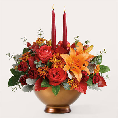 Fruits of Fall Centerpiece – GAETA'S FLOWERS, Los Gatos CA