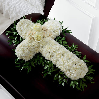 Peaceful Memories Casket Spray (Standard) – GAETA'S FLOWERS, Los Gatos CA