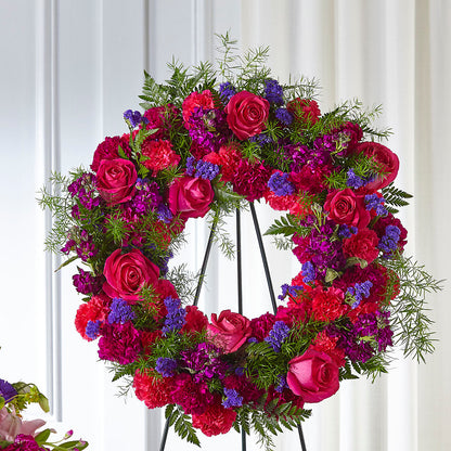 Calming Colors Wreath – GAETA'S FLOWERS, Los Gatos CA