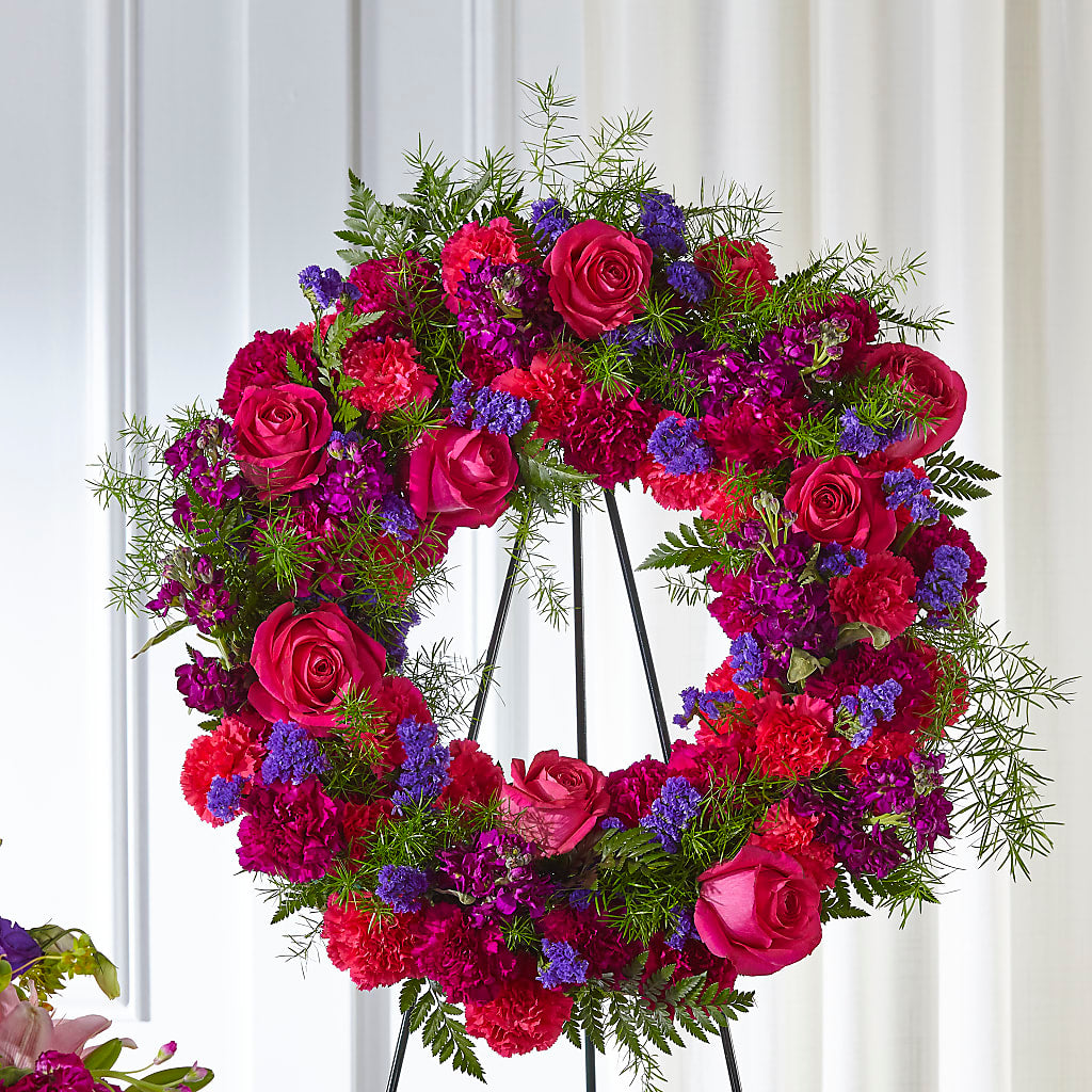 Calming Colors Wreath – GAETA'S FLOWERS, Los Gatos CA