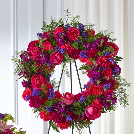 Calming Colors Wreath – GAETA'S FLOWERS, Los Gatos CA