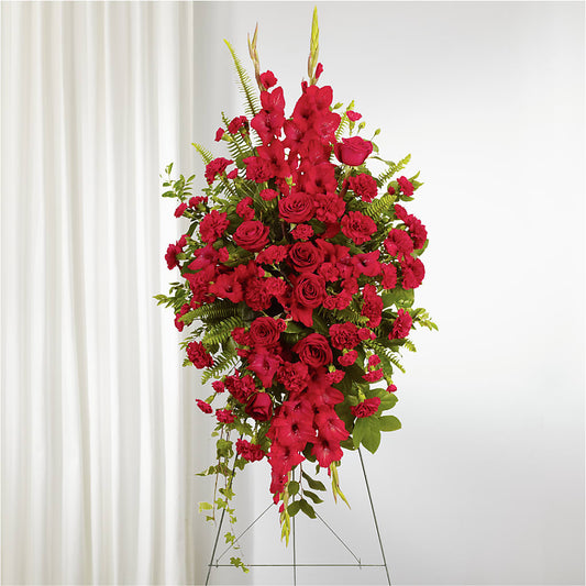From the Heart Standing Spray – GAETA'S FLOWERS, Los Gatos CA