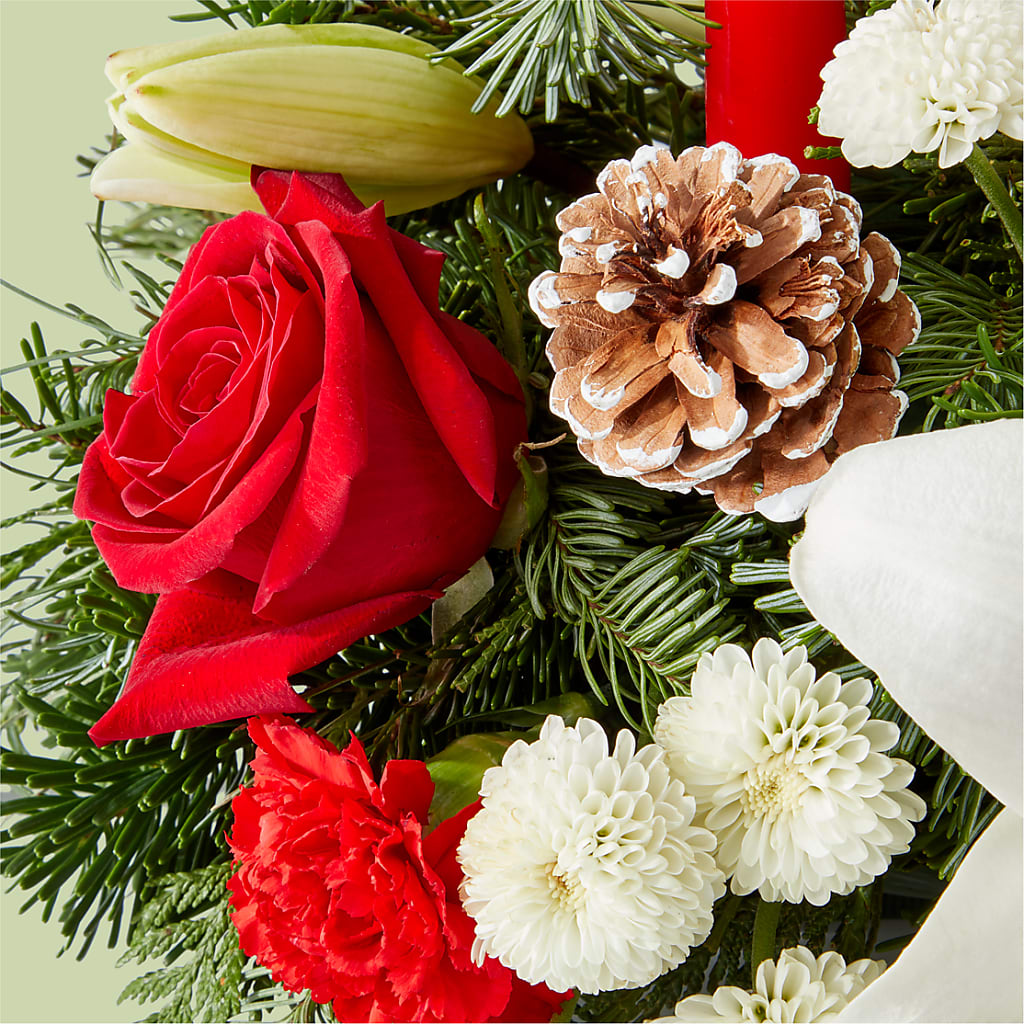 Seasonal Festivities Centerpiece – GAETA'S FLOWERS, Los Gatos CA