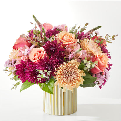 Berry Cobbler Bouquet with Ivory Vase – GAETA'S FLOWERS, Los Gatos CA
