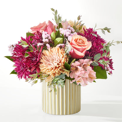 Berry Cobbler Bouquet with Ivory Vase – GAETA'S FLOWERS, Los Gatos CA