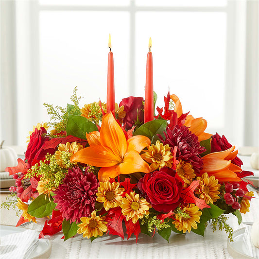 Autumn's Embrace Centerpiece – GAETA'S FLOWERS, Los Gatos CA