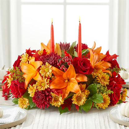 Autumn's Embrace Centerpiece – GAETA'S FLOWERS, Los Gatos CA